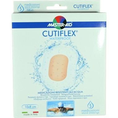 Cutiflex Waterproof Cerotti Resistenti Acqua 5 Pezzi 10x8 cm