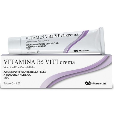Vitamina B3 Viti Crema Viso Azione Purificante Pelle Tendenza Acneica