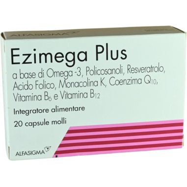 Ezimega Plus Integratore Omega-3 Benessere Cardiaco 20 Capsule Molli