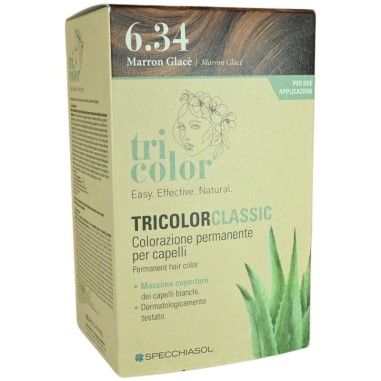 Colorazione Permanente per Capelli Marron Glacè 6.34 Tricolor Classic