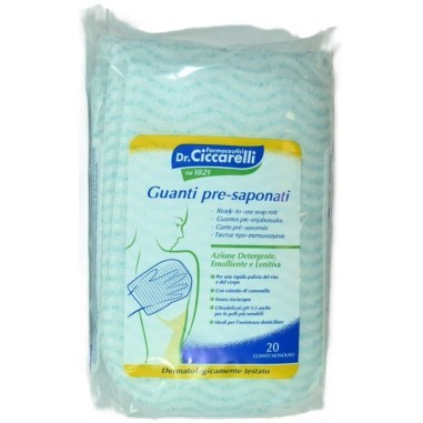 Dottor Ciccarelli Guanti Pre-saponati Azione Detergente 20 Monouso