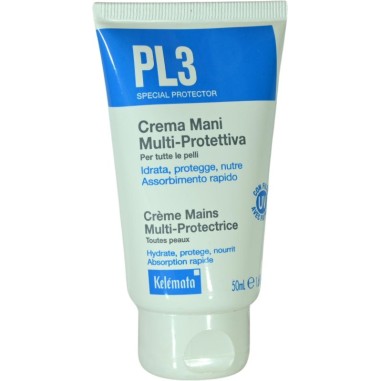 PL3 Crema Mani Multi-Protettiva Assorbimento Rapido 50 ml