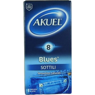 Preservativo Akuel Blues Sottili 8 Pezzi