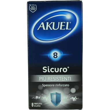 Preservativo Akuel Sicuro Più Resistenti 8 Pezzi
