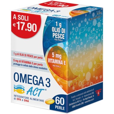 Omega 3 Act 1 gr 60 Perle Metabolismo Lipidico