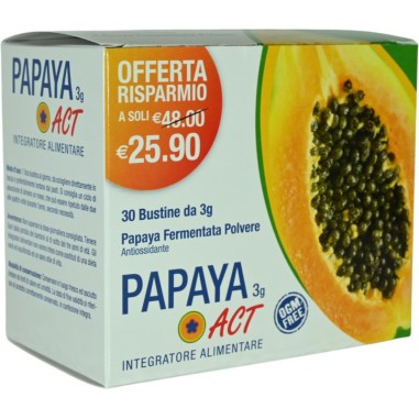 Papaya Act Integratore Antiossidante Antifatica 30 Bustine