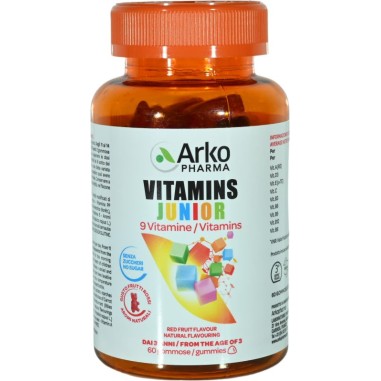 ArkoPharma Vitamins Junior Integratore 9 Vitamine 60 Gommose