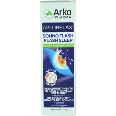 Arkorelax Sonno Flash Integratore Spray con Escolzia Melatonina 20 ml