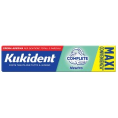 Crema Adesiva per Dentiere Kukident Complete Neutro - Maxi Convenienza