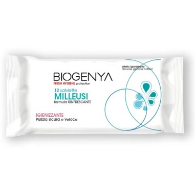 Salviette Milleusi Igienizzanti Pocket Biogenya BIOGENYA