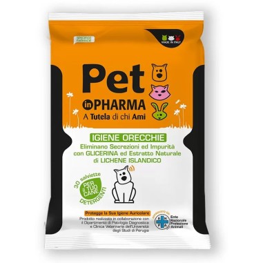 Salviette Igiene Orecchie Pet in Pharma PET IN PHARMA