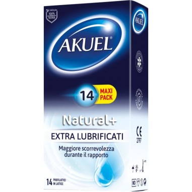 Preservativo Extralubrificato Natural+ AKUEL